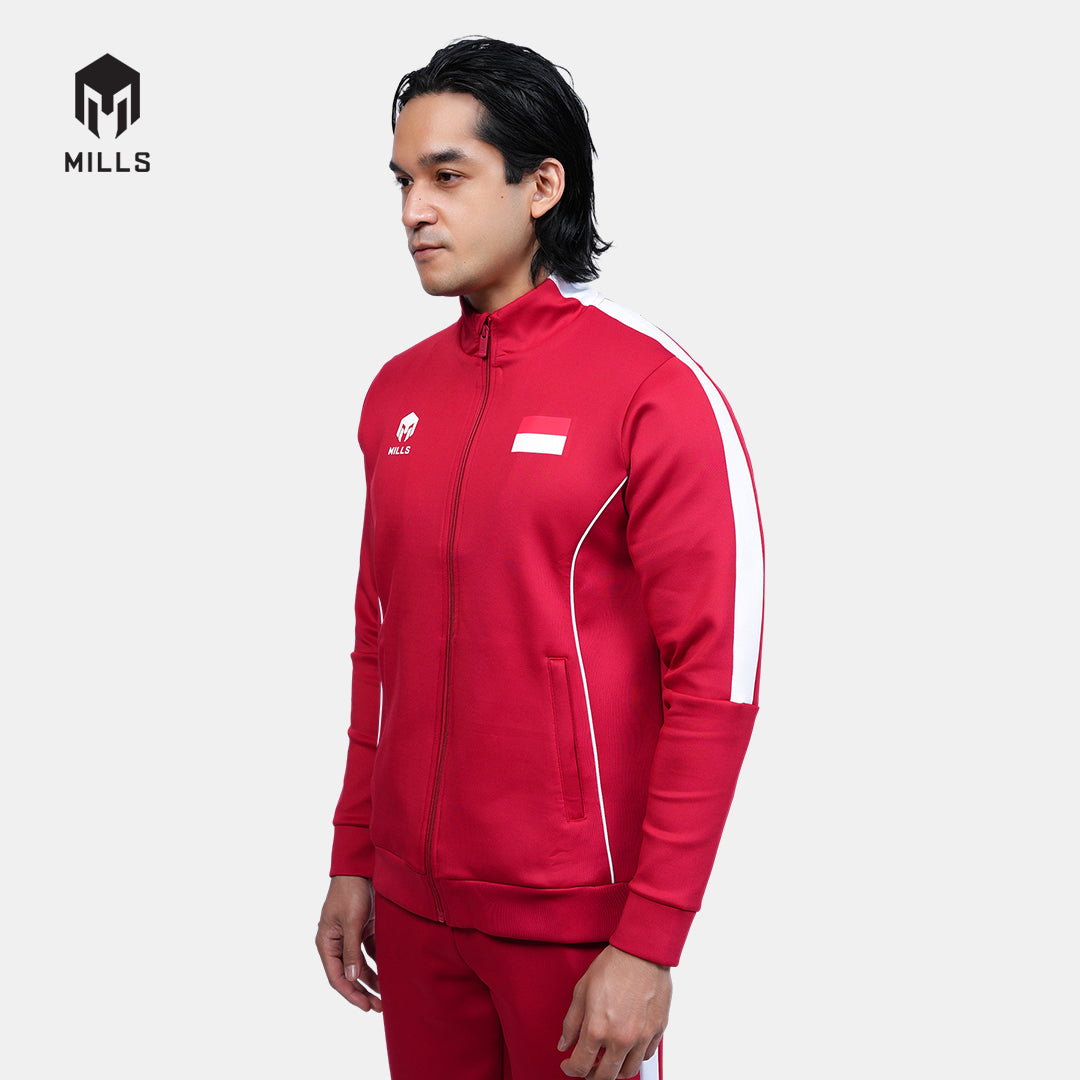 MILLS TENNIS INDONESIA TRACK JACKET RED 01700261 30PLT