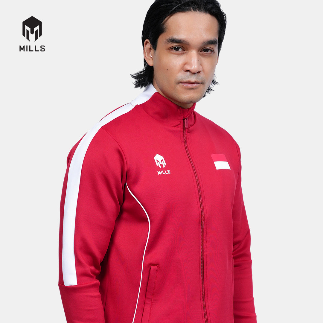 MILLS TENNIS INDONESIA TRACK JACKET RED 01700261 30PLT