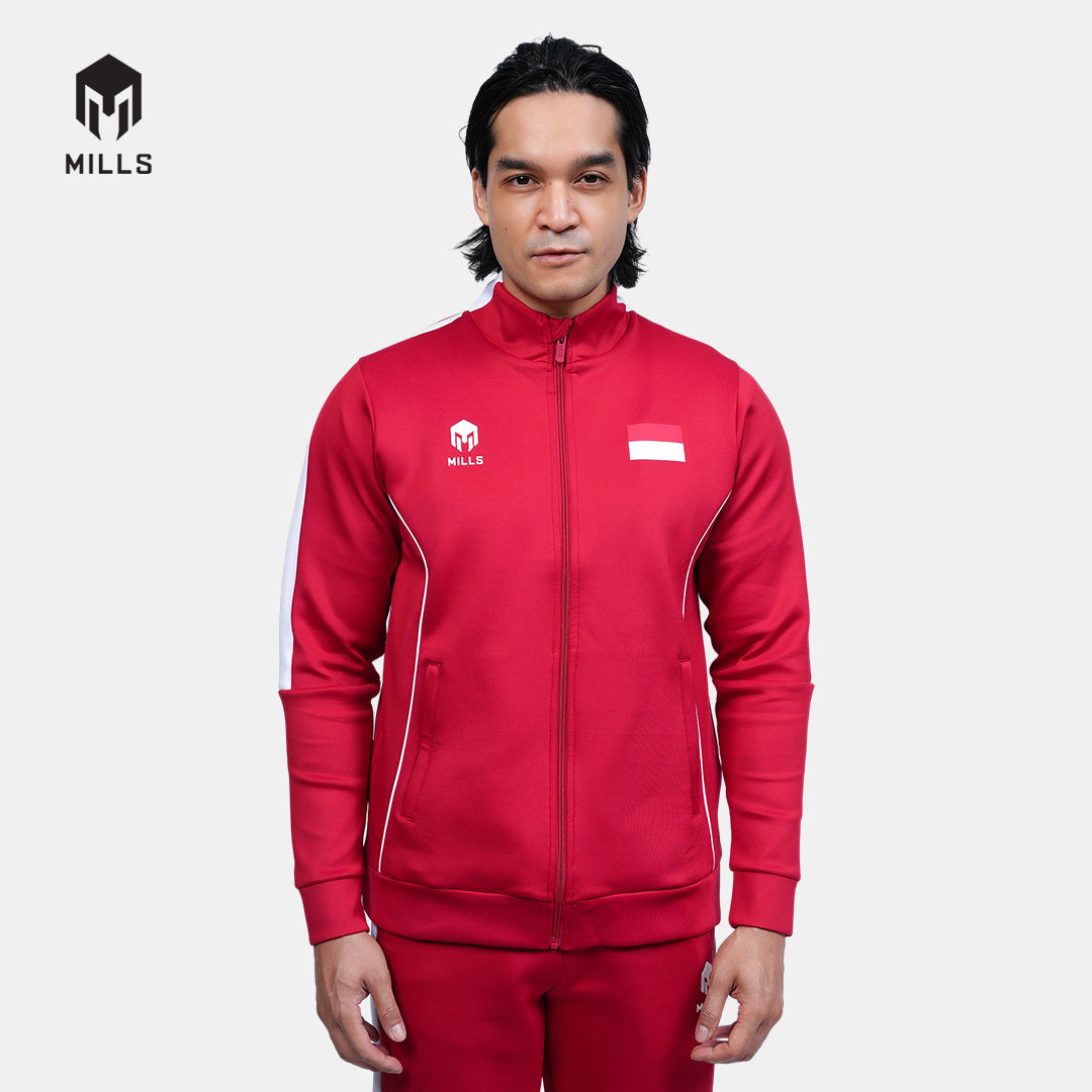 MILLS TENNIS INDONESIA TRACK JACKET RED 01700261 30PLT