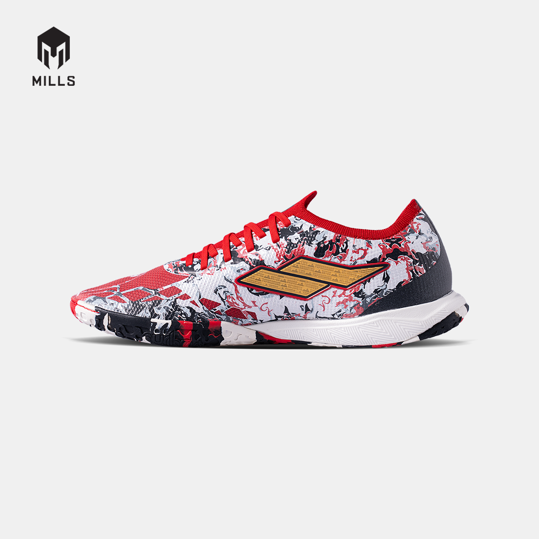 MILLS SEPATU FUTSAL XYCLOPS KALDERA CHROME IN BLACK/RED/GOLD 9406101