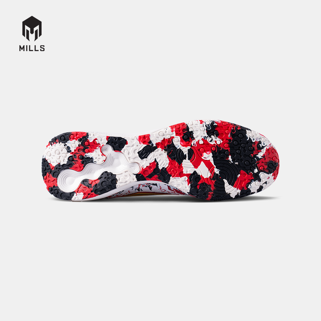 MILLS SEPATU FUTSAL XYCLOPS KALDERA CHROME IN BLACK/RED/GOLD 9406101