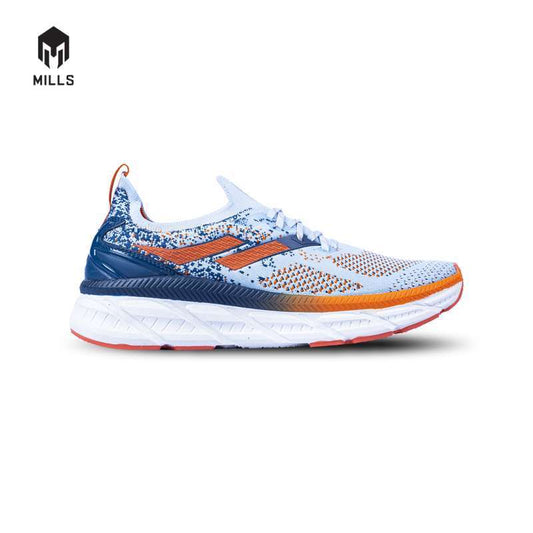 Mills Sepatu Enermax Nanoknit LT Blue / Orange / White 9103101