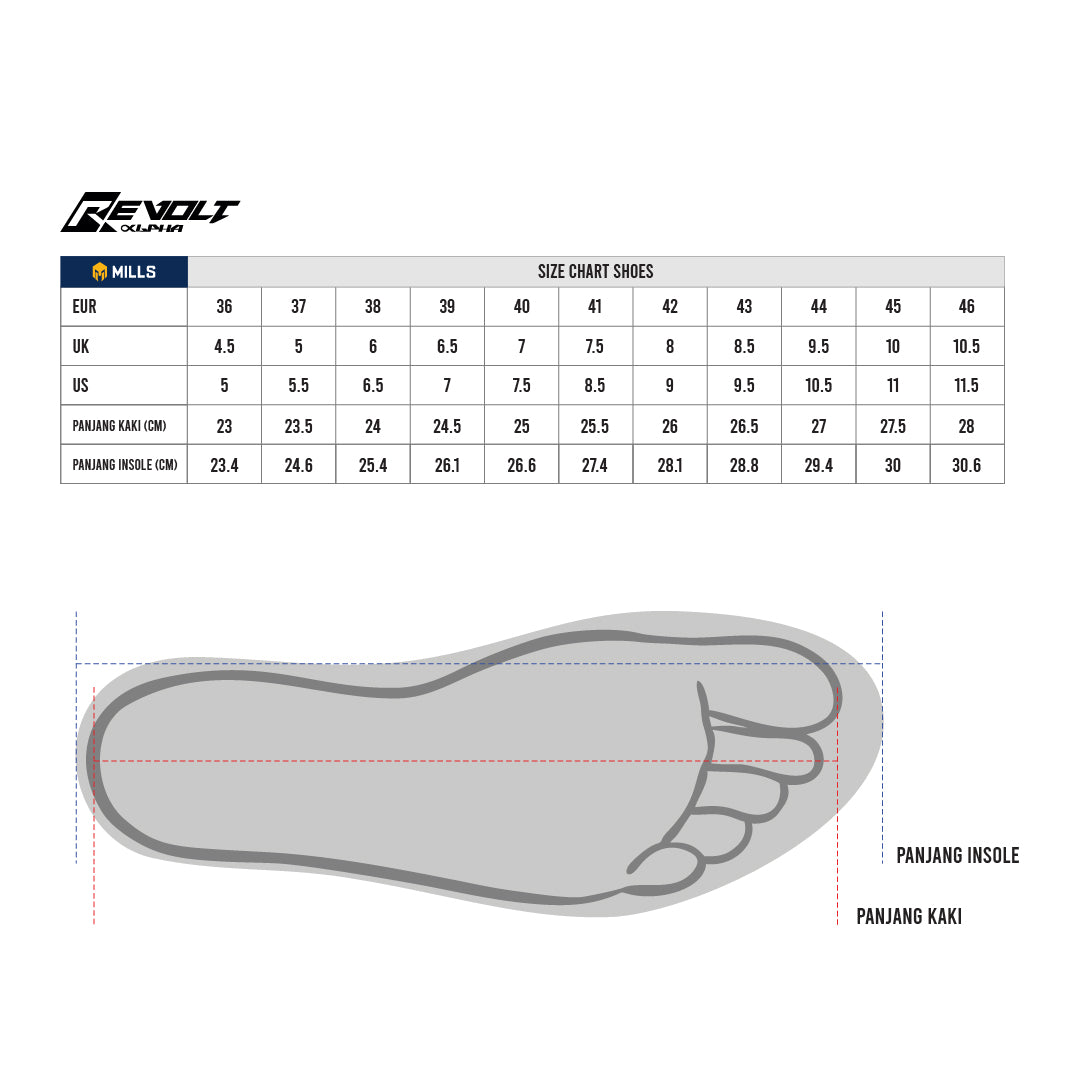 MILLS SEPATU SPORTSTYLE REVOLT ZENITH ALPHA WHITE/LT.GREY/GUM 9702804