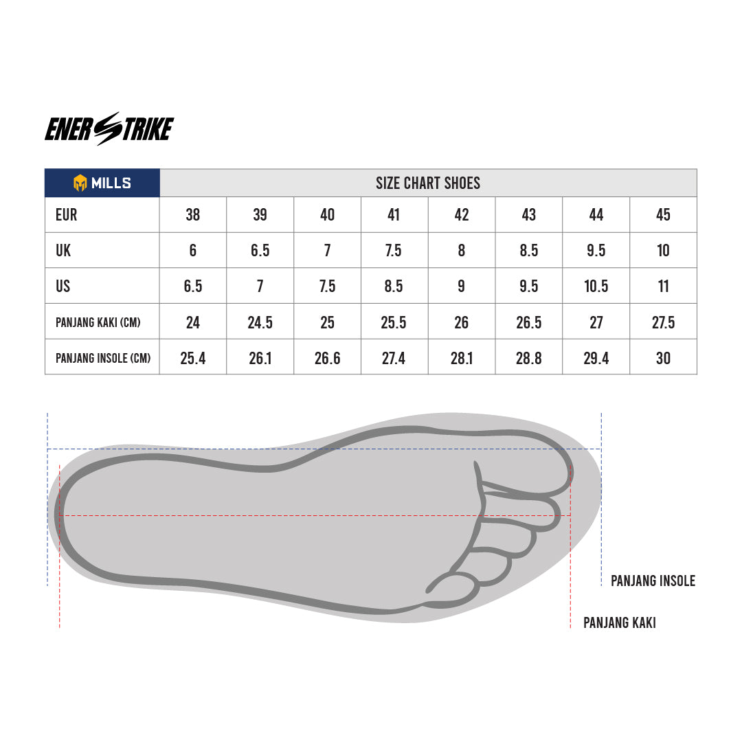 MILLS SEPATU LARI RUNNING SHOES ENERSTRIKE BLITZ M2 9104108