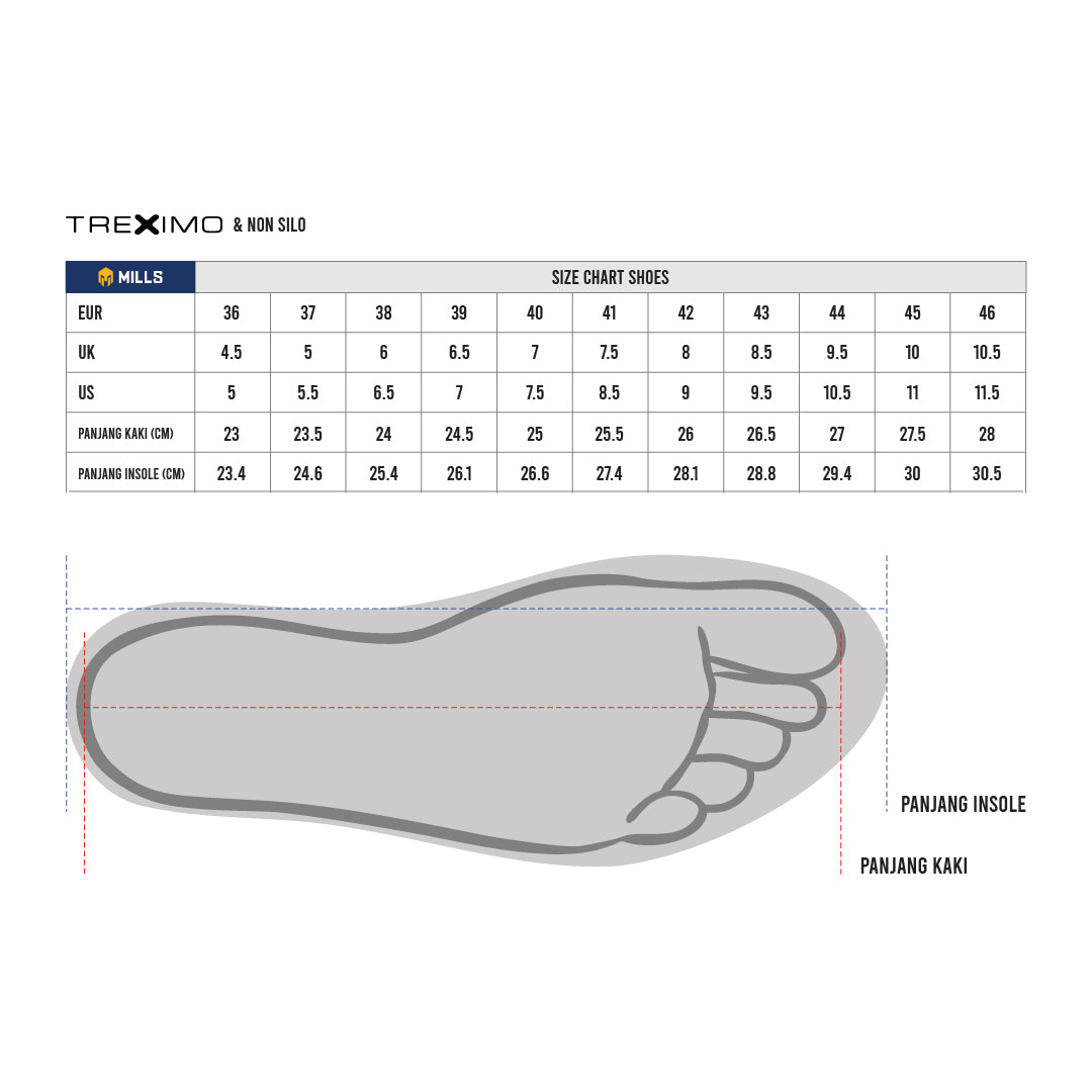 Mills Sepatu Lari Running Shoes Treximo Enerlite Blue/Orange/Lt.Grey 9102002