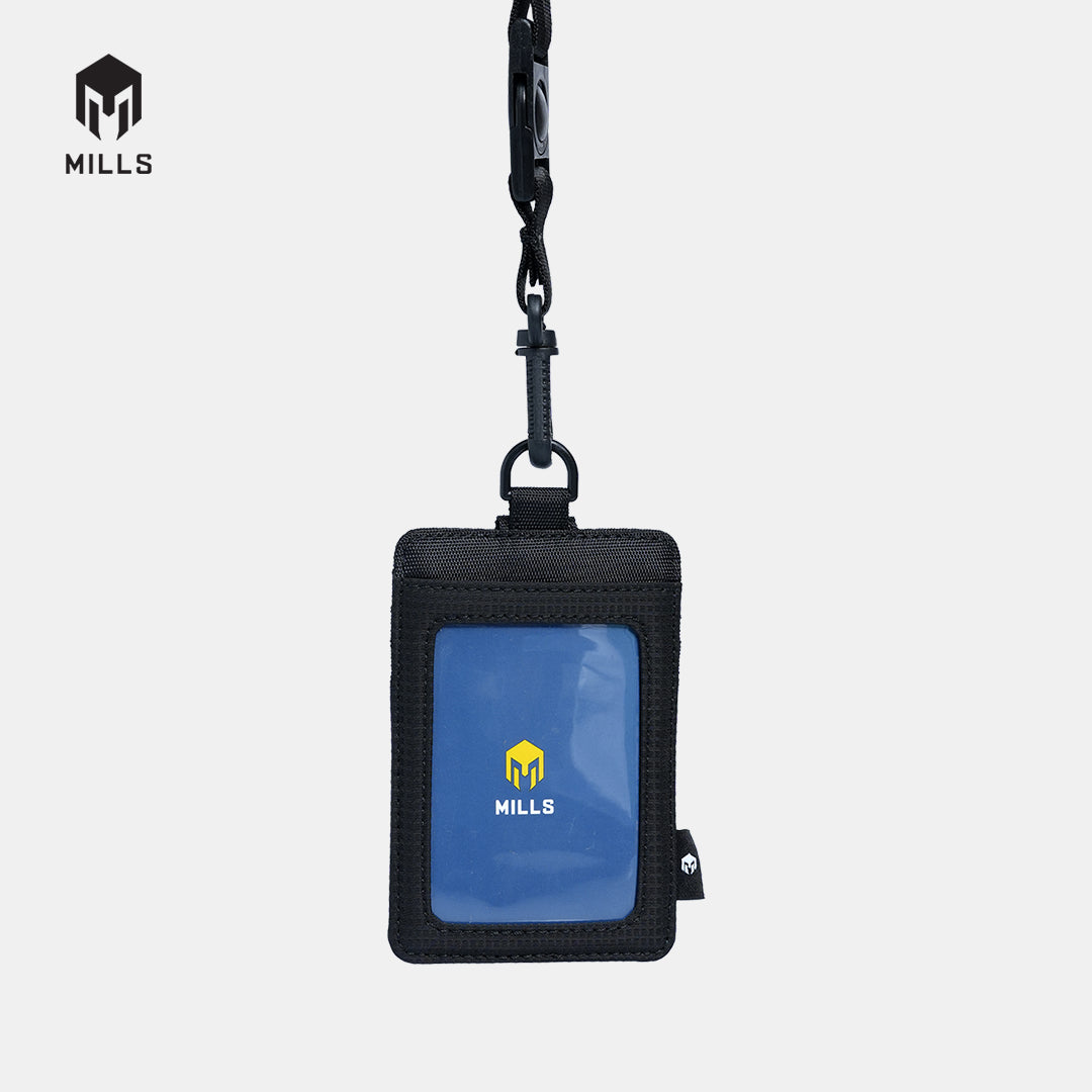 MILLS DOMPET ID CARD NERO LANYARD WALLET 07903304