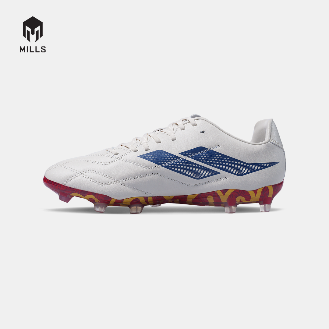 MILLS SEPATU SEPAKBOLA ENZO FG OFF WHITE / ESTATE BLUE / FURY RED SPAIN 930WCSP