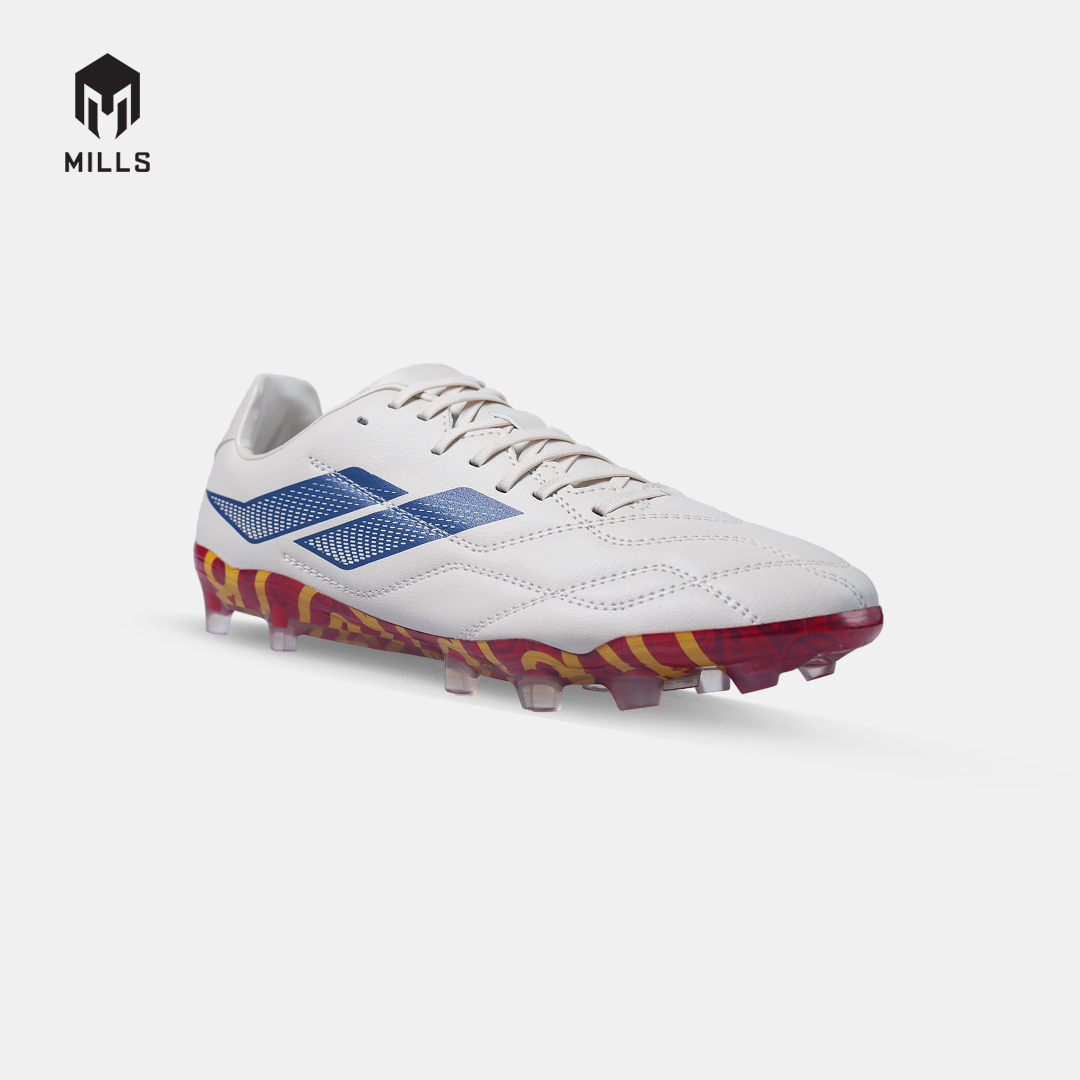 MILLS SEPATU SEPAKBOLA ENZO FG OFF WHITE / ESTATE BLUE / FURY RED SPAIN 930WCSP