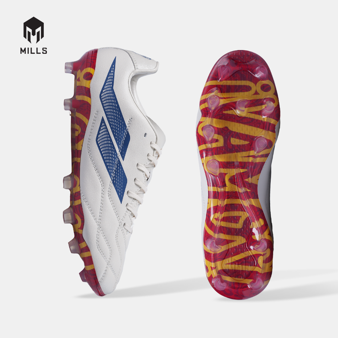 MILLS SEPATU SEPAKBOLA ENZO FG OFF WHITE / ESTATE BLUE / FURY RED SPAIN 930WCSP