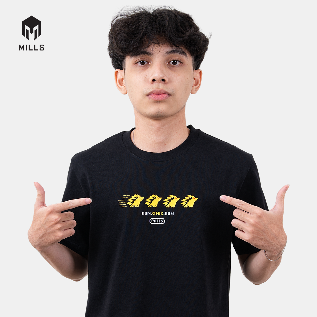 MILLS ONIC NOSTALNIC ICON T-SHIRT BLACK 00300057 10ONC