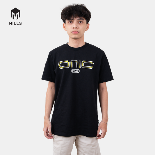 MILLS ONIC NOSTALNIC WORDING T-SHIRT BLACK 00300058 10ONC