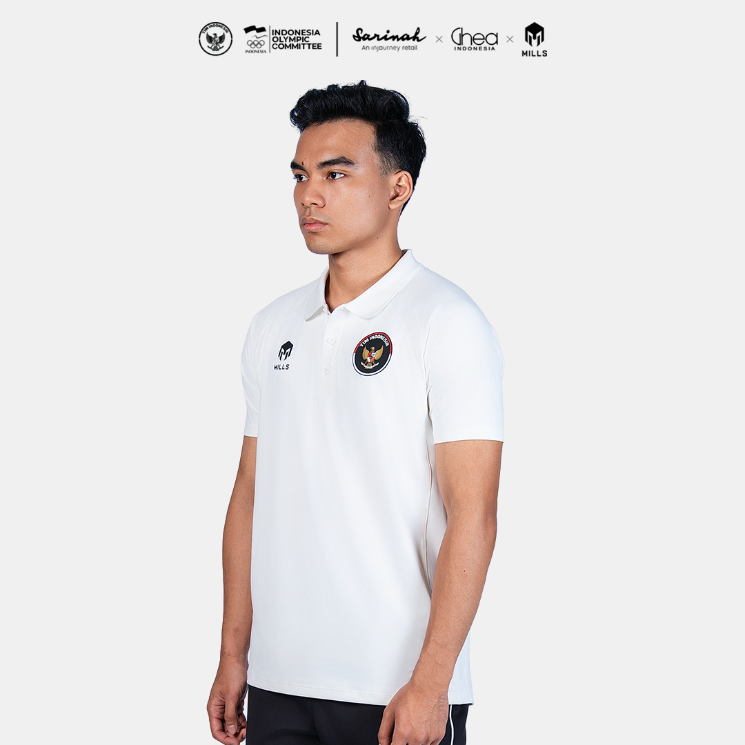 MILLS ASIAN GAMES PERFORMANCE POLO SHIRT WHITE 00700367_20AGM