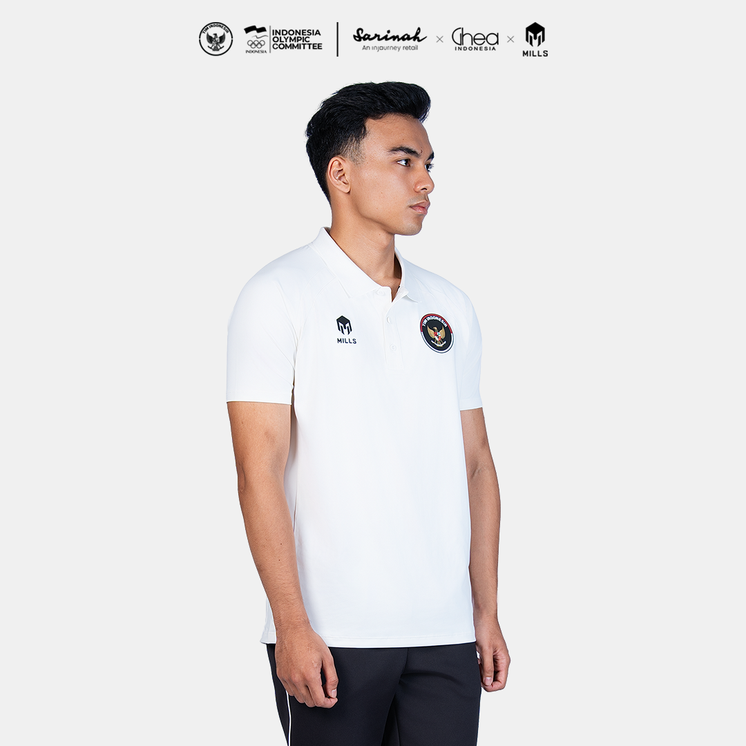 MILLS ASIAN GAMES PERFORMANCE POLO SHIRT WHITE 00700367_20AGM