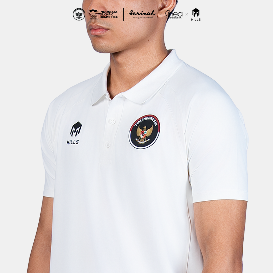 MILLS ASIAN GAMES PERFORMANCE POLO SHIRT WHITE 00700367_20AGM