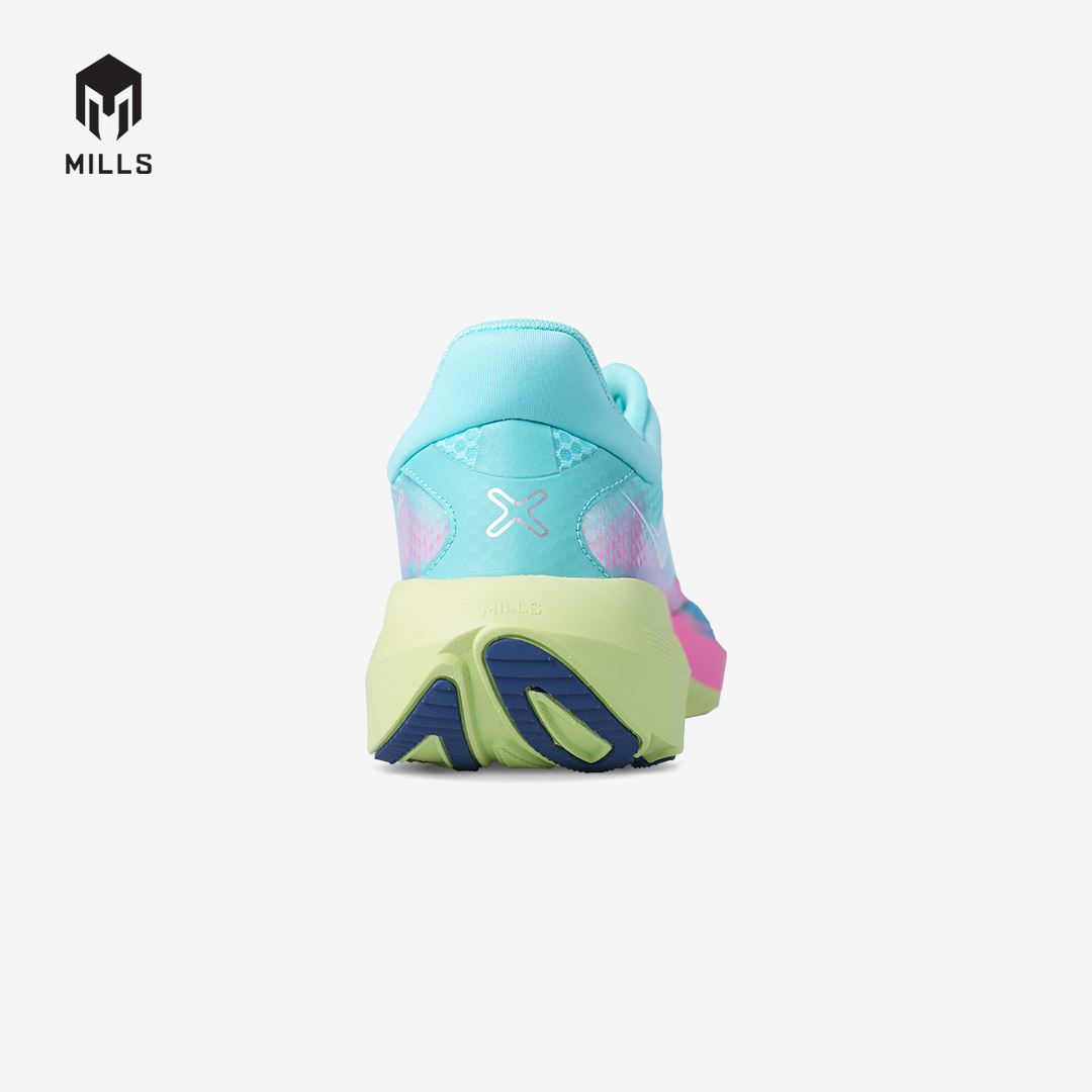 MILLS SEPATU LARI RUNNING SHOES TREXIMO FURY RETRO BLUE / GLOW LIME / ELECTRIC PINK 9109603