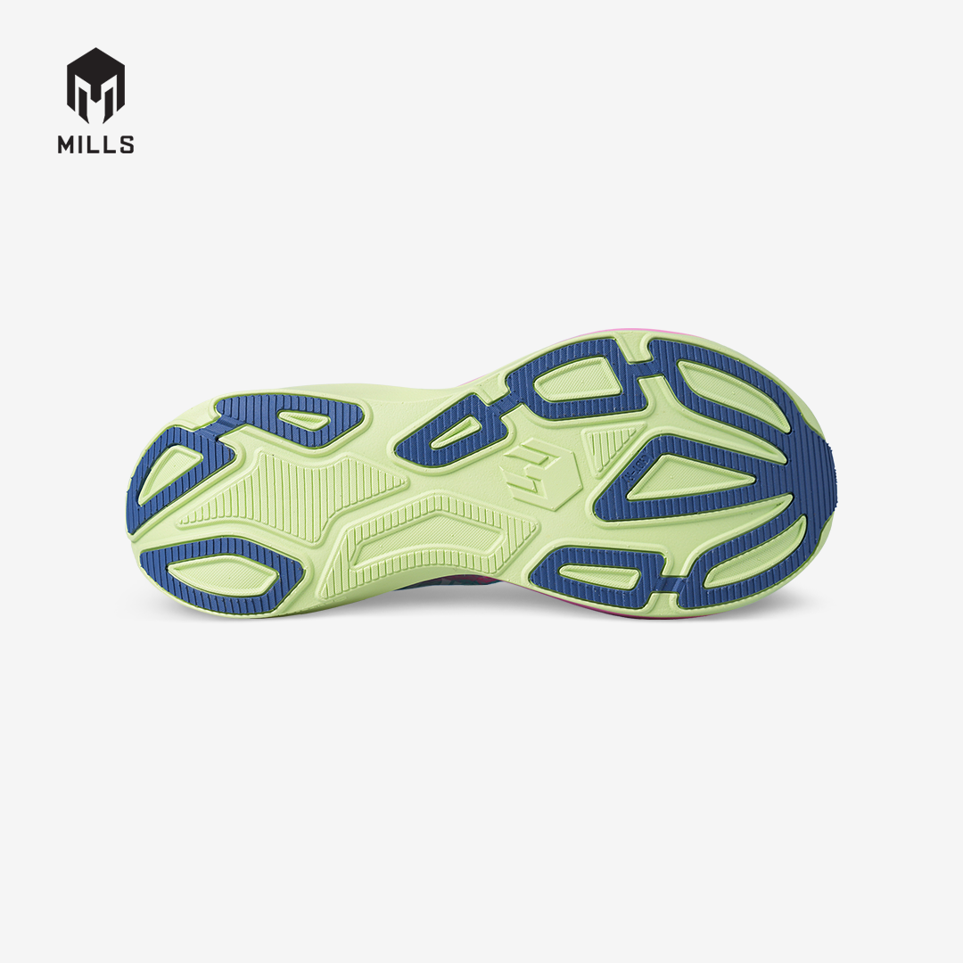 MILLS SEPATU LARI RUNNING SHOES TREXIMO FURY RETRO BLUE / GLOW LIME / ELECTRIC PINK 9109603