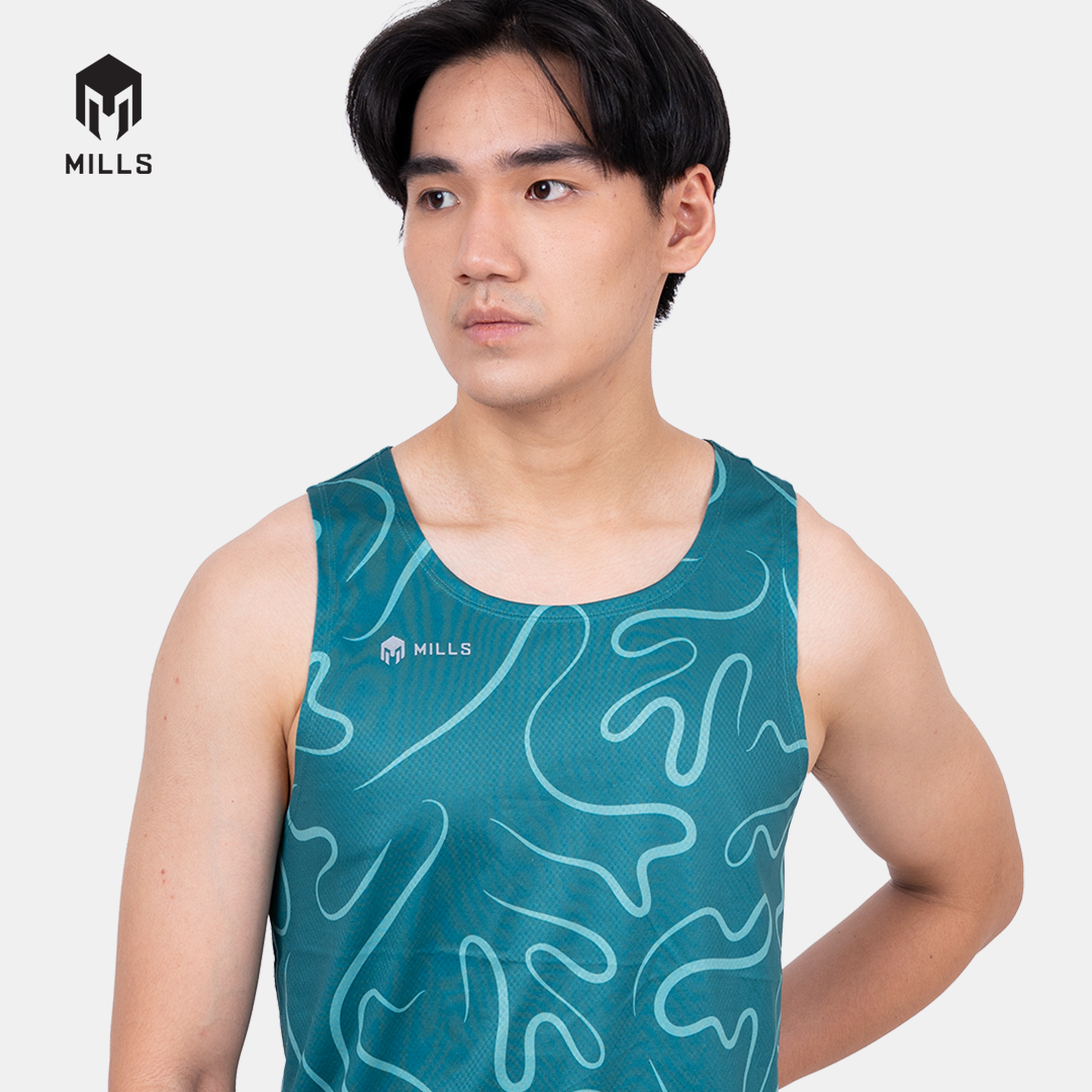 MILLS BAJU OLAHRAGA RUNNING RIVORA RUNNING TANK TOP MEN 01100021