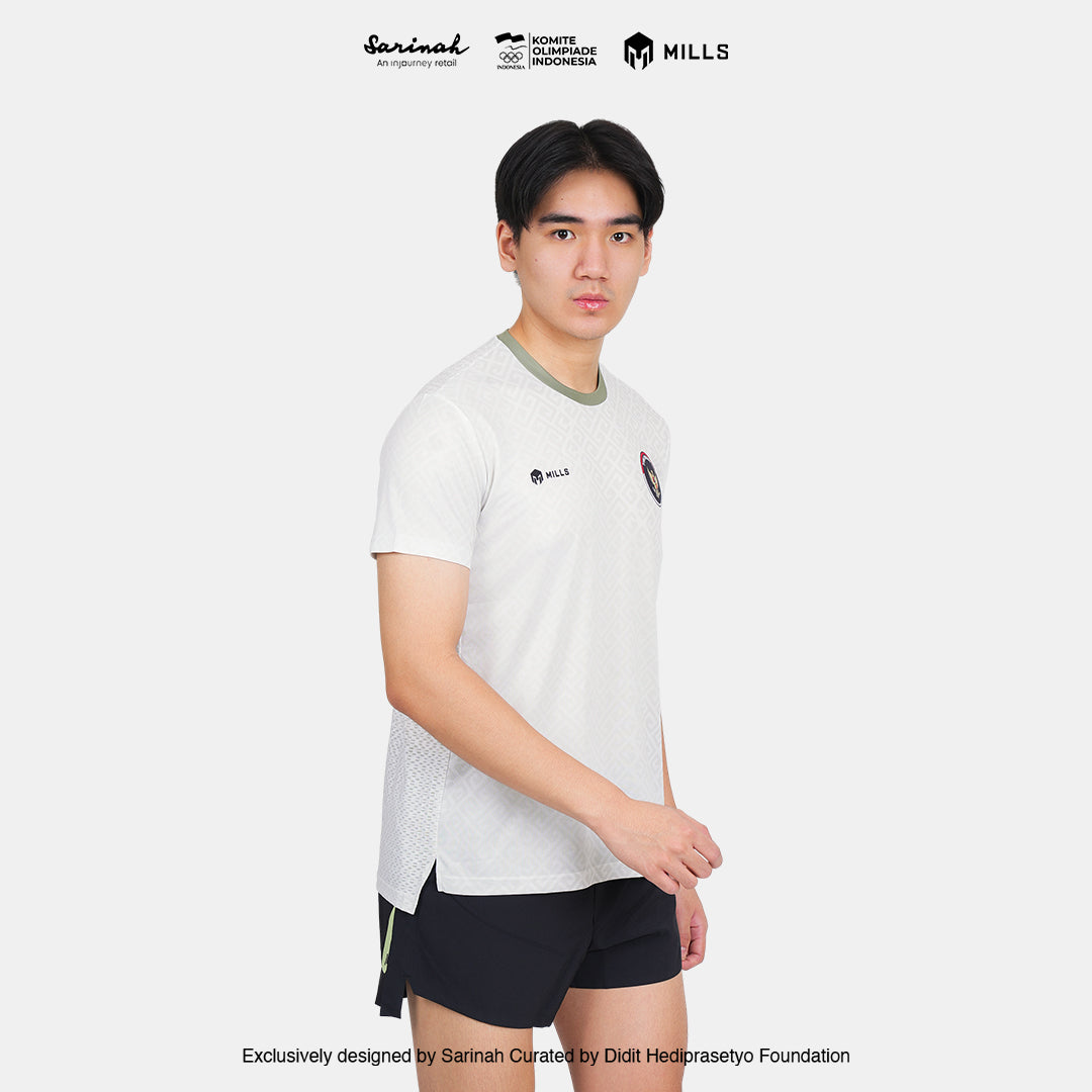 MILLS SEA GAMES ATHLETIC T-SHIRT MEN BEIGE 00100811 66SGM