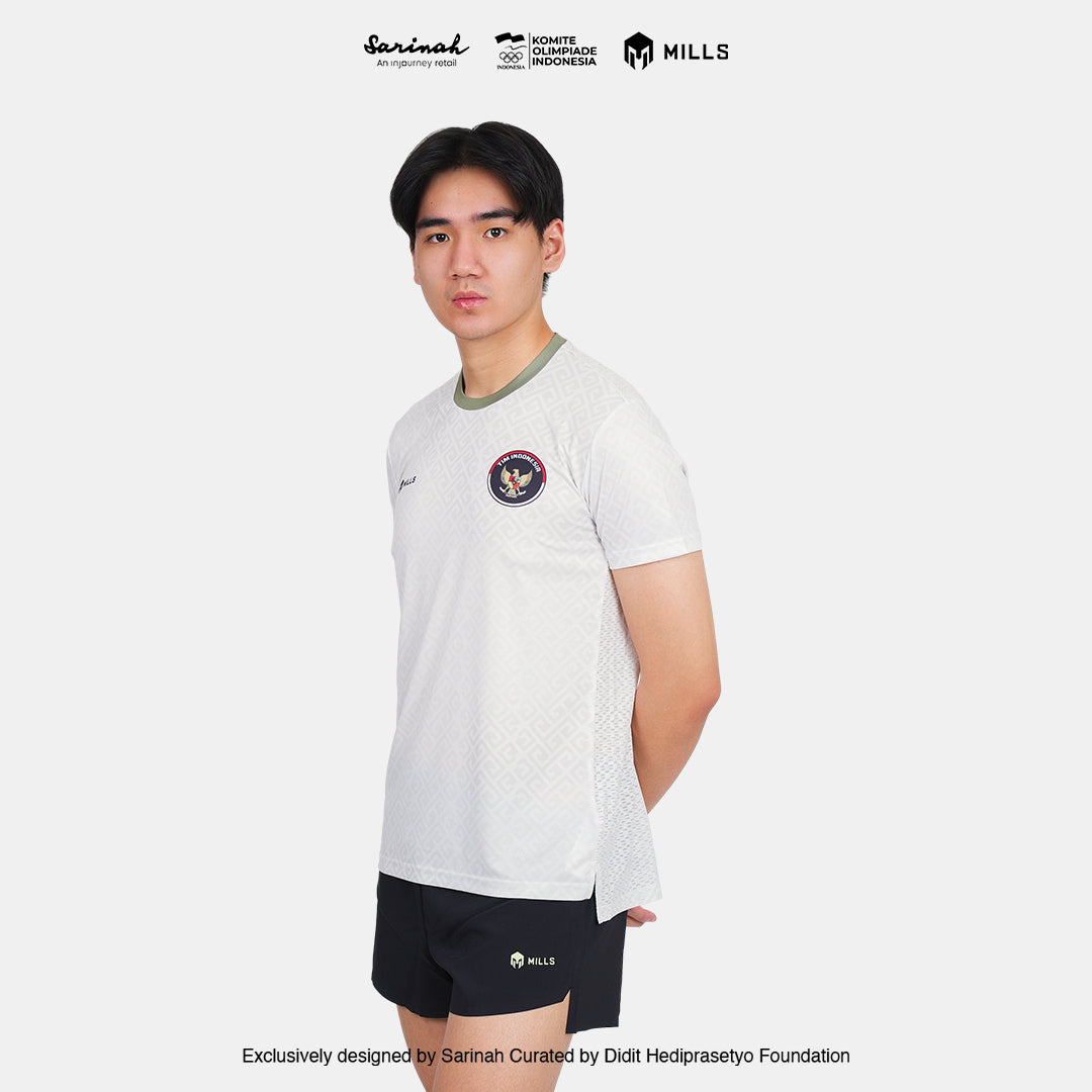 MILLS SEA GAMES ATHLETIC T-SHIRT MEN BEIGE 00100811 66SGM
