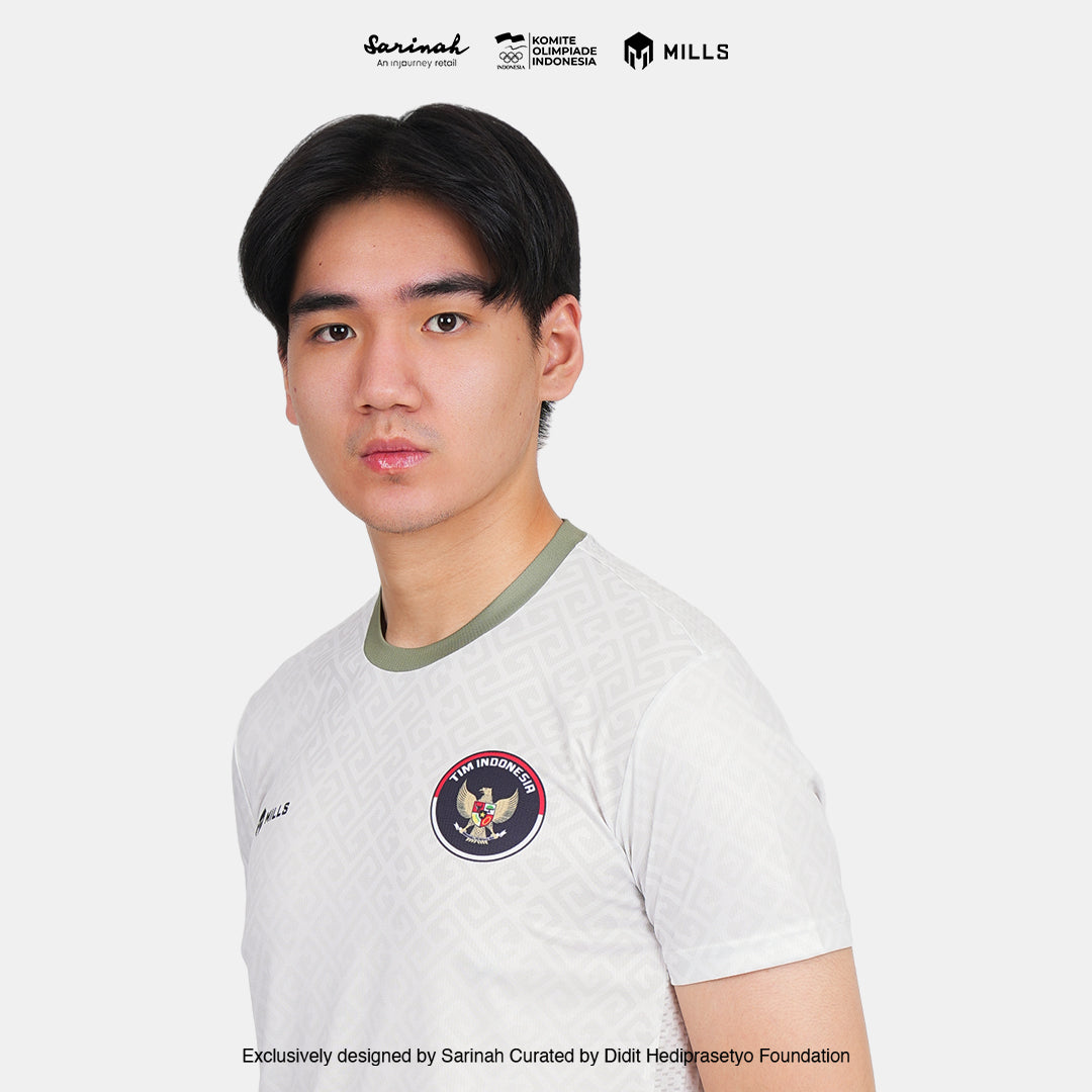 MILLS SEA GAMES ATHLETIC T-SHIRT MEN BEIGE 00100811 66SGM