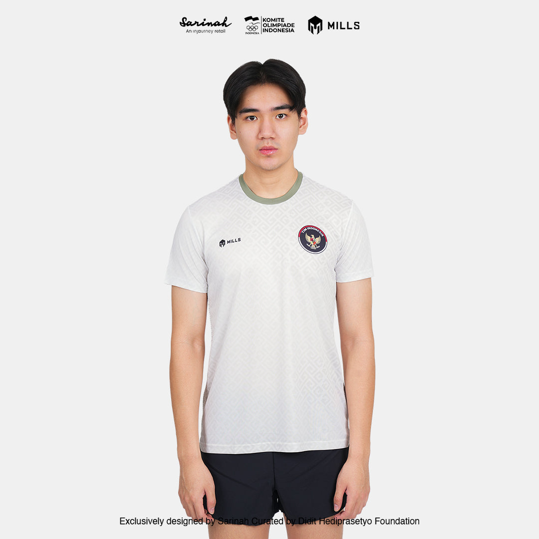 MILLS SEA GAMES ATHLETIC T-SHIRT MEN BEIGE 00100811 66SGM