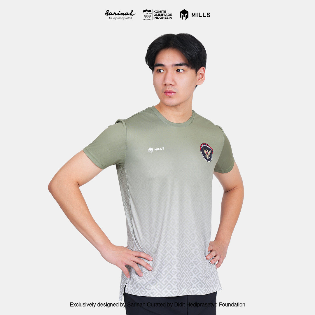 MILLS SEA GAMES ATHLETIC T-SHIRT MEN GREEN 00100811 50SGM