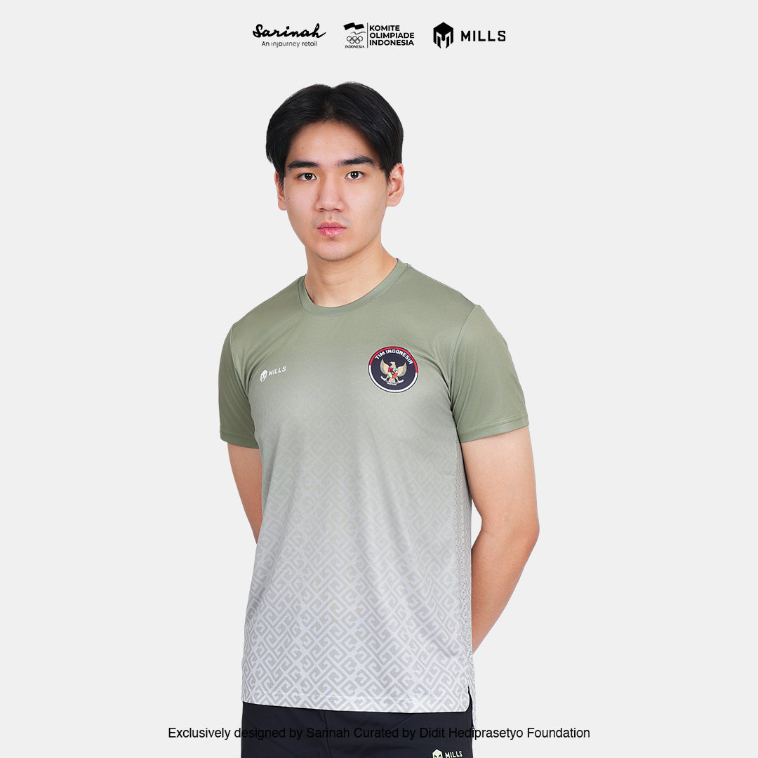MILLS SEA GAMES ATHLETIC T-SHIRT MEN GREEN 00100811 50SGM