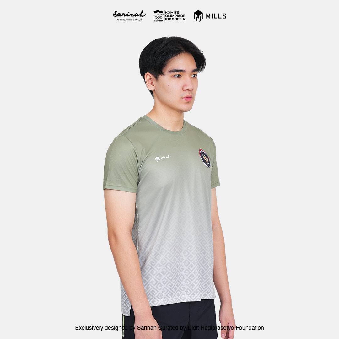 MILLS SEA GAMES ATHLETIC T-SHIRT MEN GREEN 00100811 50SGM
