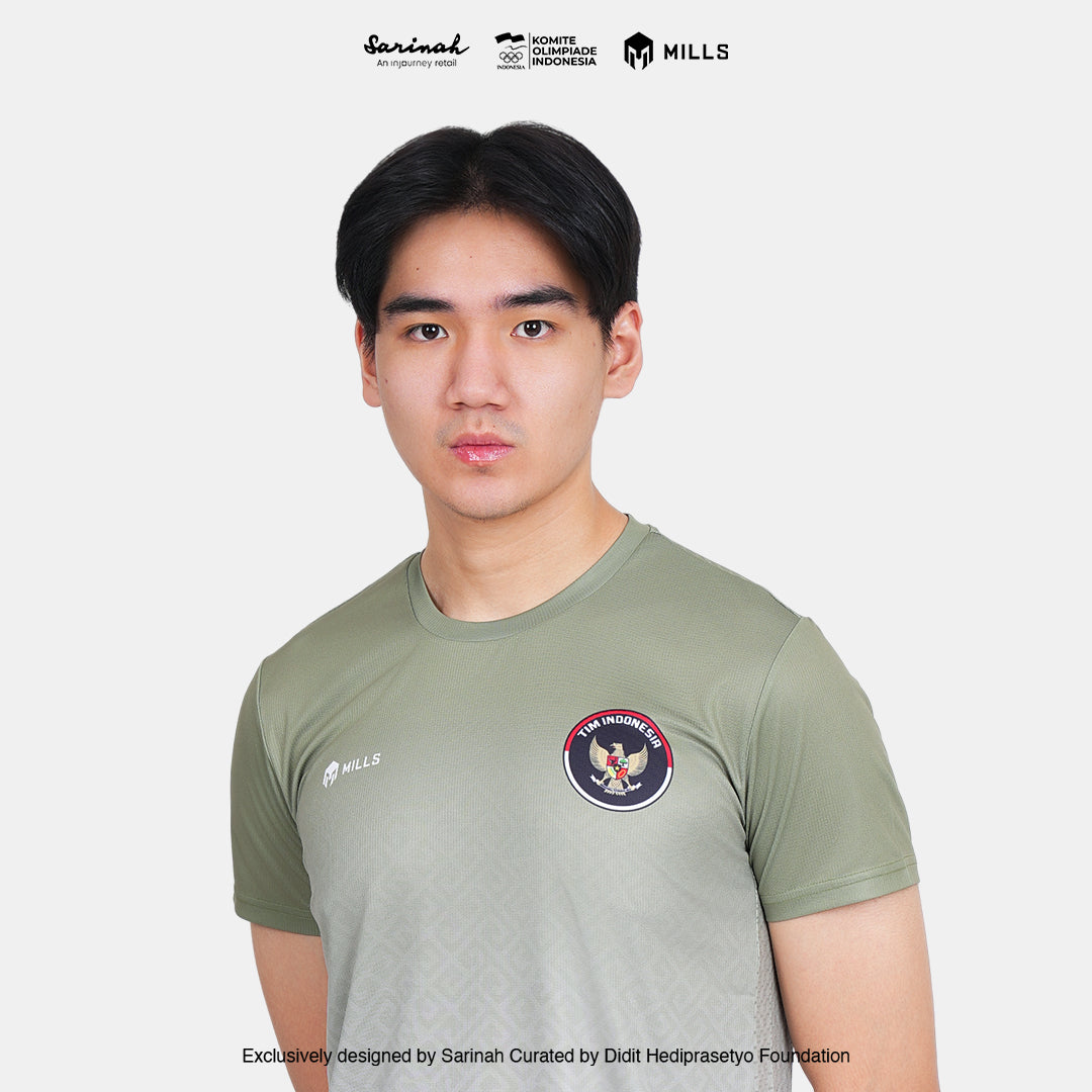 MILLS SEA GAMES ATHLETIC T-SHIRT MEN GREEN 00100811 50SGM