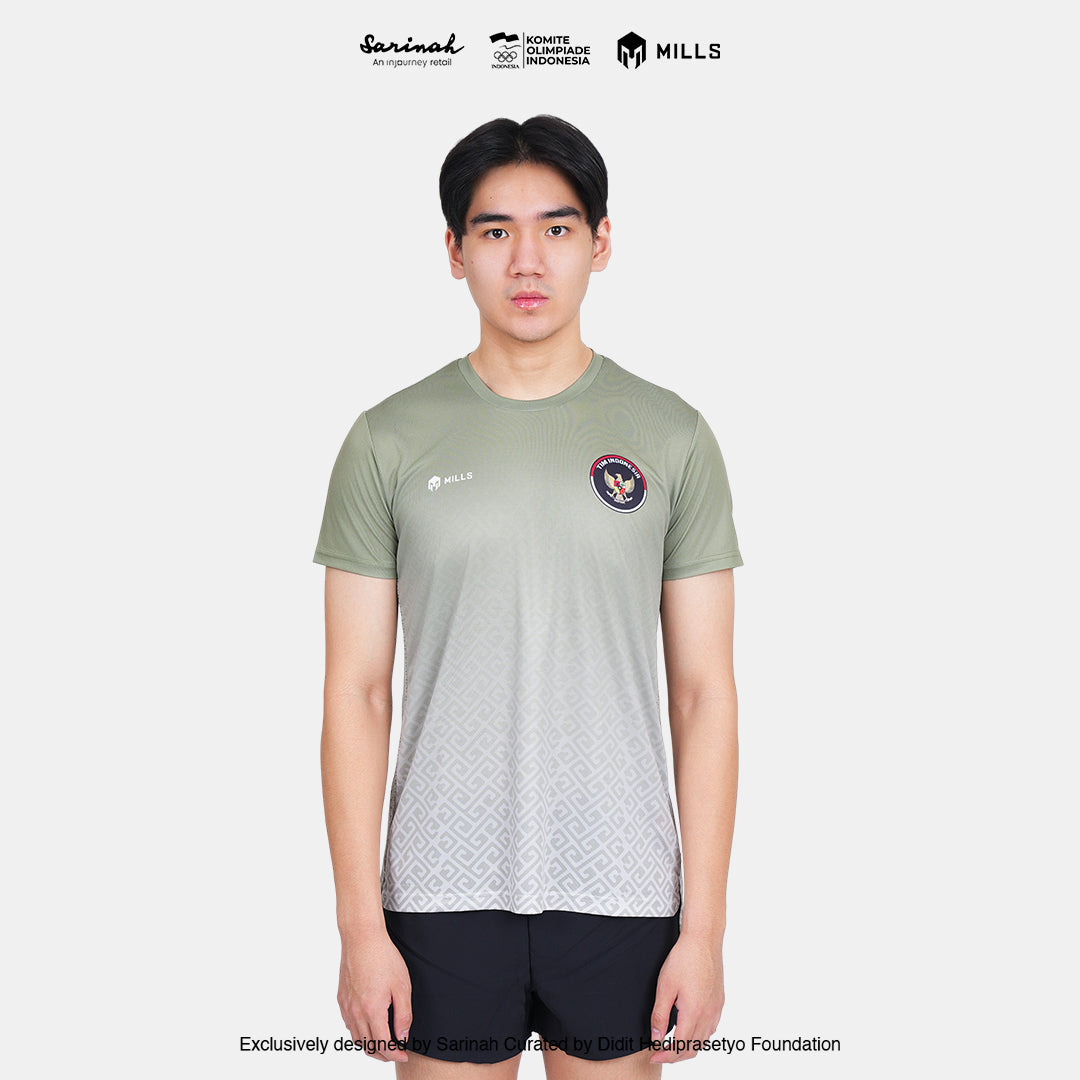 MILLS SEA GAMES ATHLETIC T-SHIRT MEN GREEN 00100811 50SGM