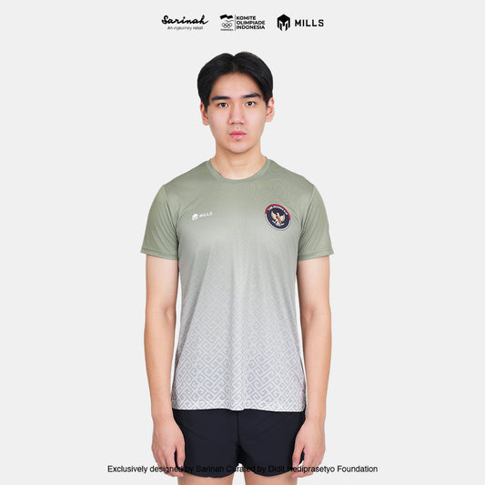 MILLS SEA GAMES ATHLETIC T-SHIRT MEN GREEN 00100811 50SGM
