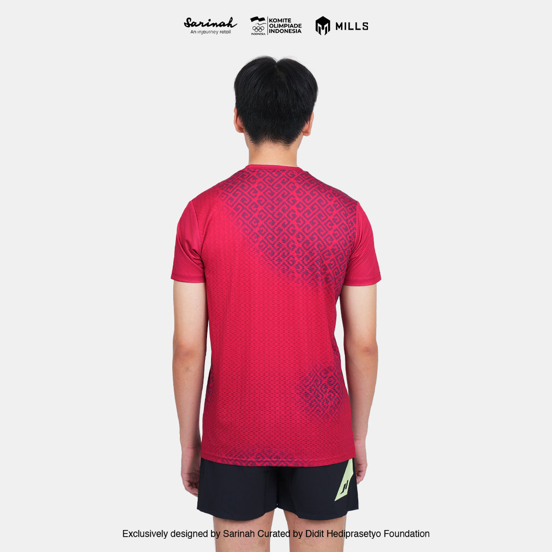 MILLS SEA GAMES ATHLETIC T-SHIRT MEN RED 00100811 30SGM