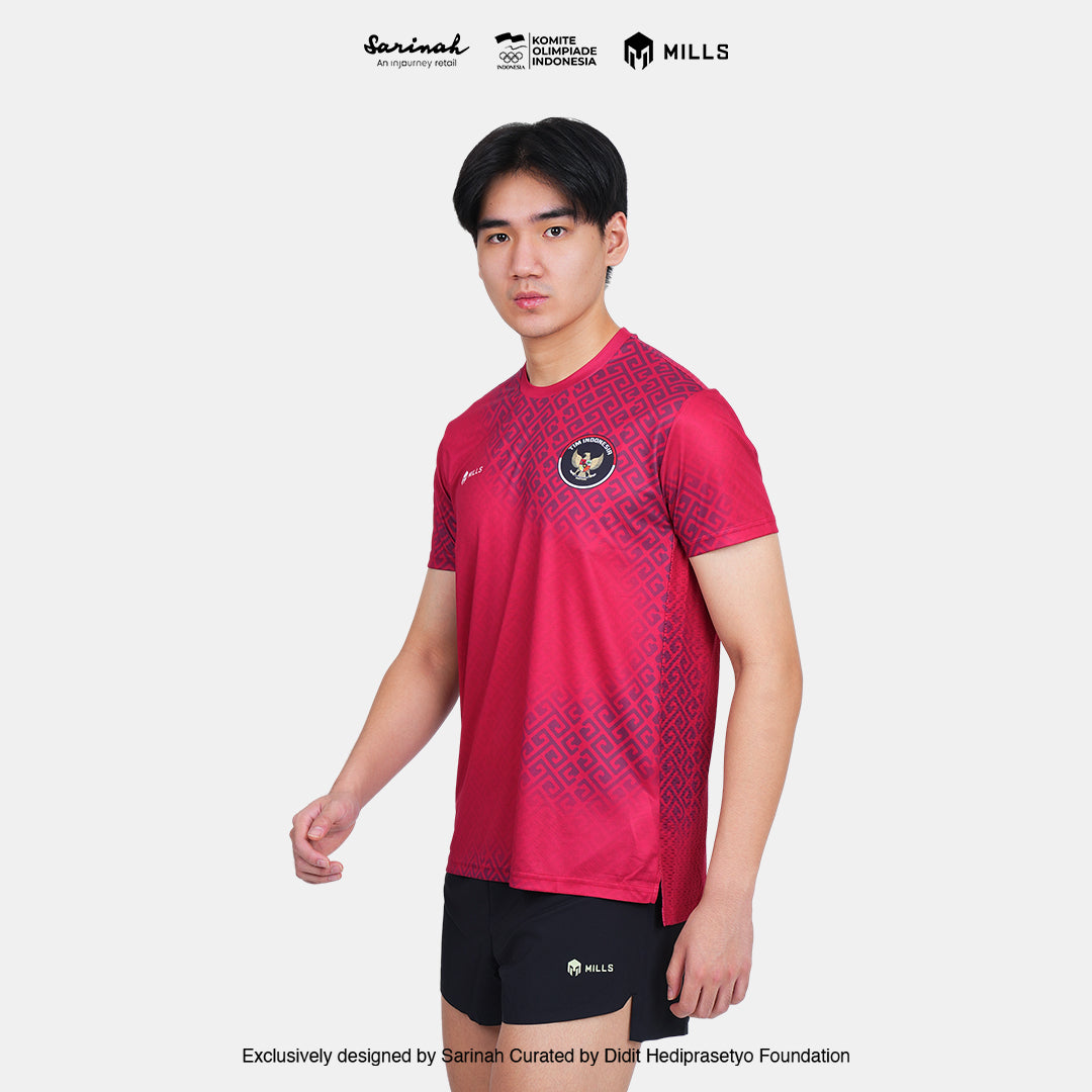 MILLS SEA GAMES ATHLETIC T-SHIRT MEN RED 00100811 30SGM