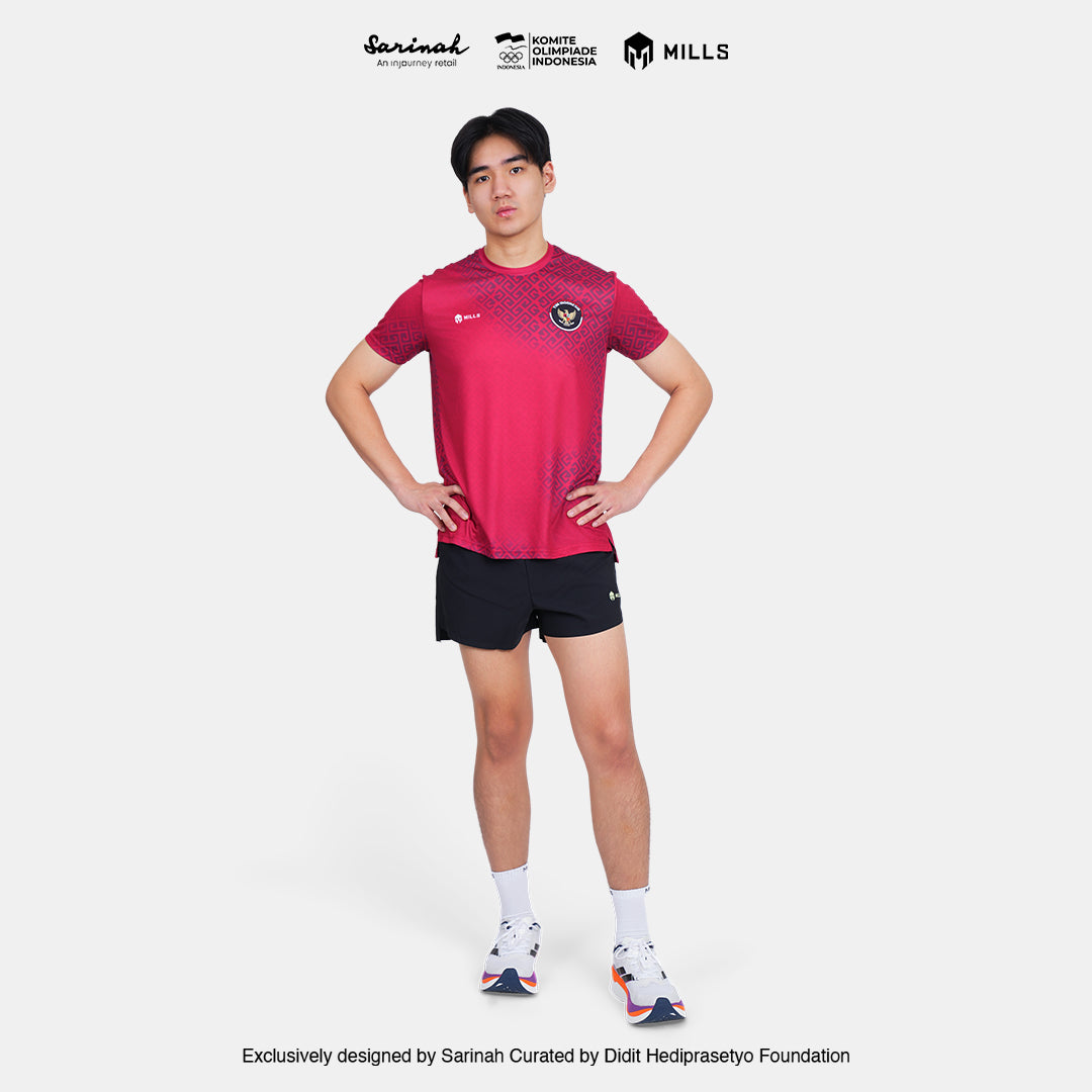 MILLS SEA GAMES ATHLETIC T-SHIRT MEN RED 00100811 30SGM