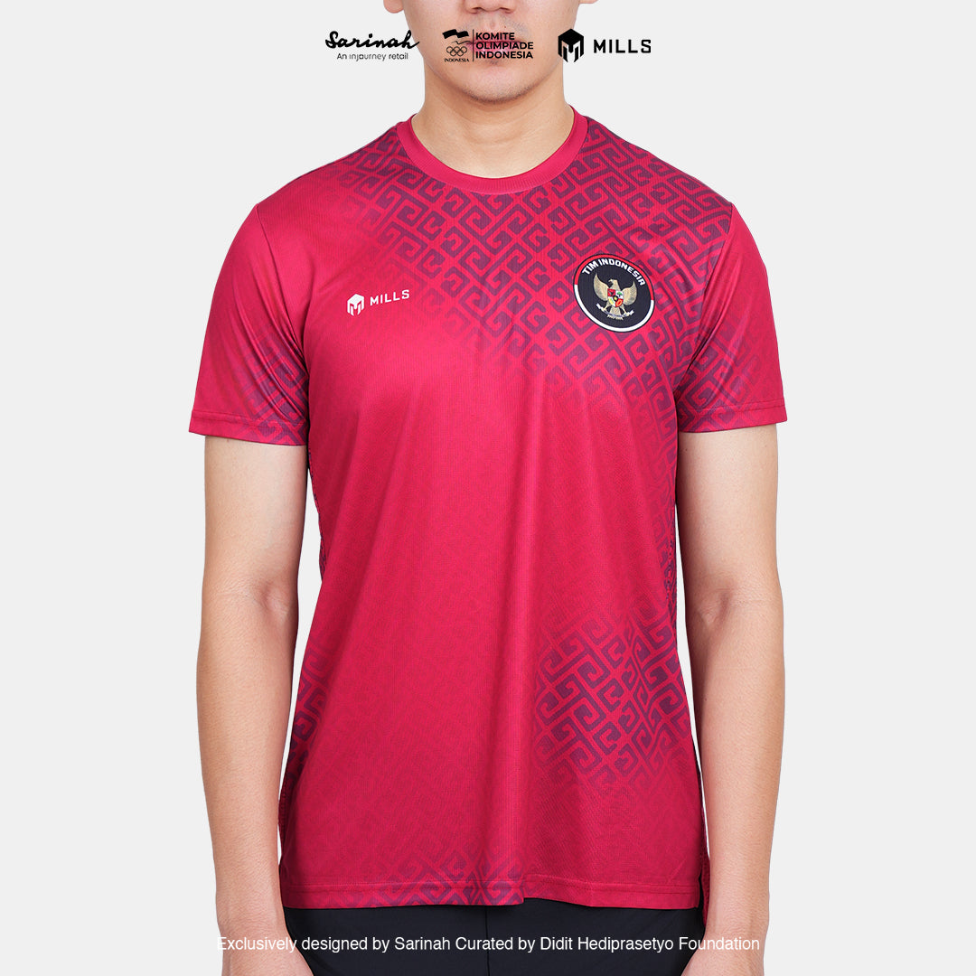 MILLS SEA GAMES ATHLETIC T-SHIRT MEN RED 00100811 30SGM