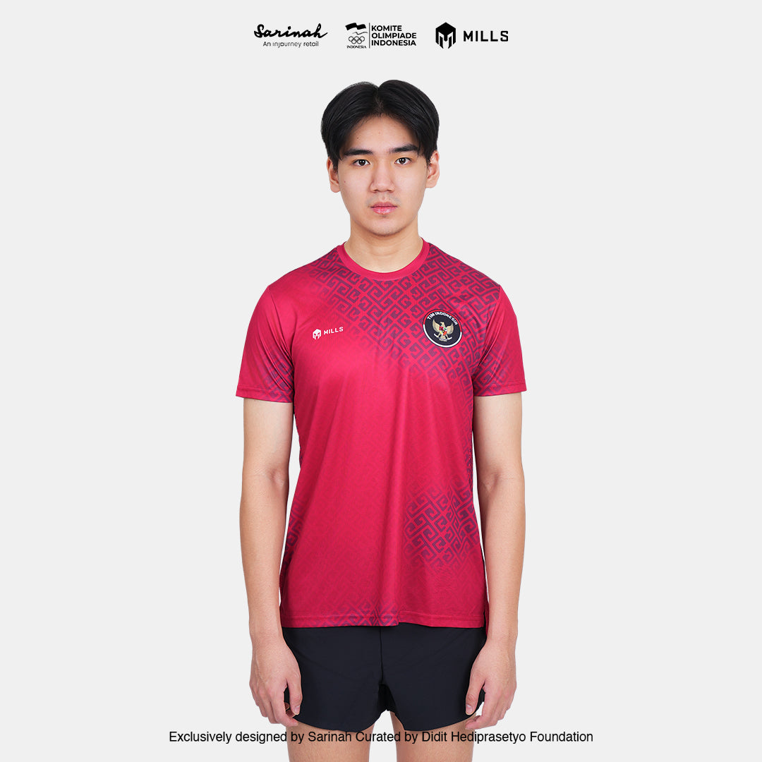 MILLS SEA GAMES ATHLETIC T-SHIRT MEN RED 00100811 30SGM
