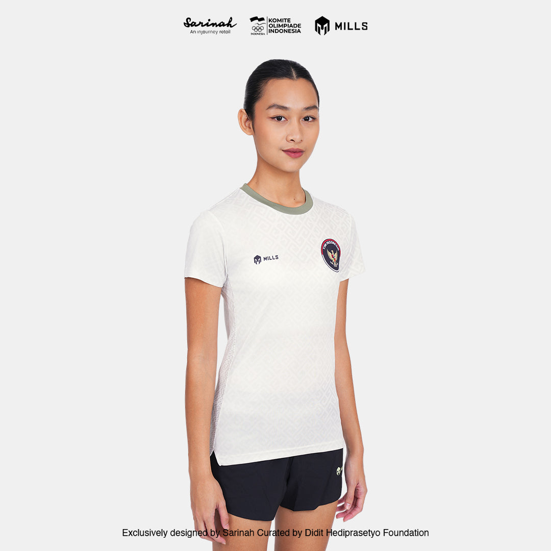 MILLS SEA GAMES ATHLETIC T-SHIRT WOMEN BEIGE 00100812 66SGM