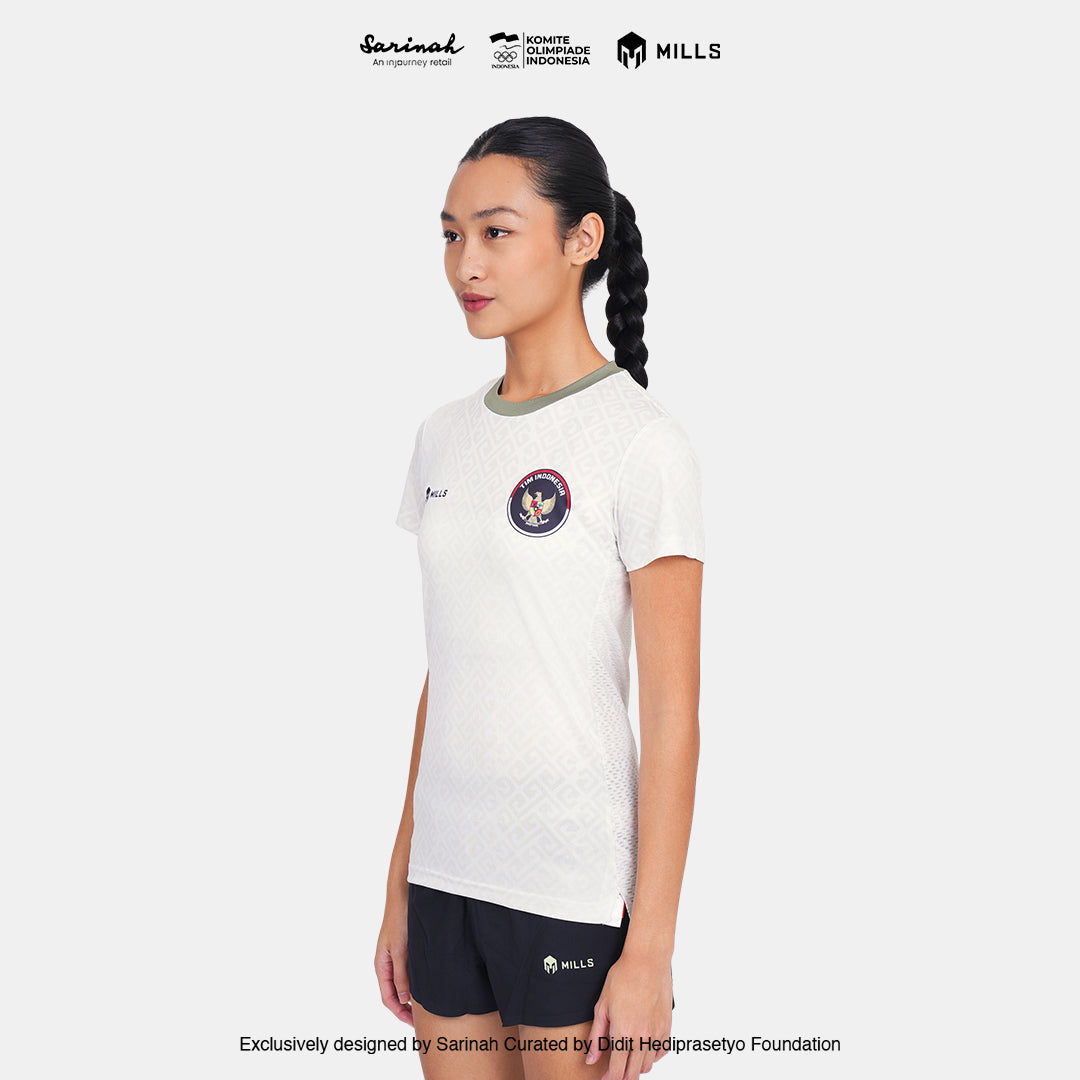 MILLS SEA GAMES ATHLETIC T-SHIRT WOMEN BEIGE 00100812 66SGM