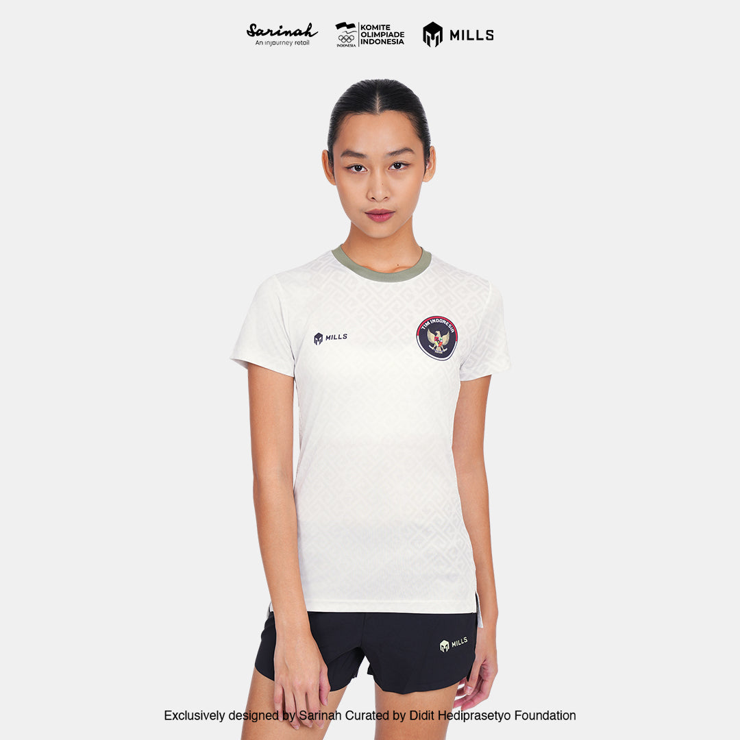 MILLS SEA GAMES ATHLETIC T-SHIRT WOMEN BEIGE 00100812 66SGM