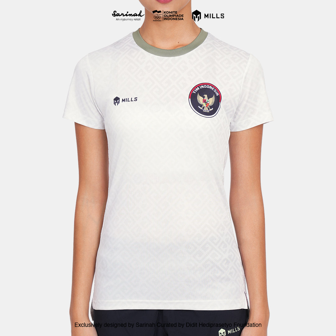 MILLS SEA GAMES ATHLETIC T-SHIRT WOMEN BEIGE 00100812 66SGM