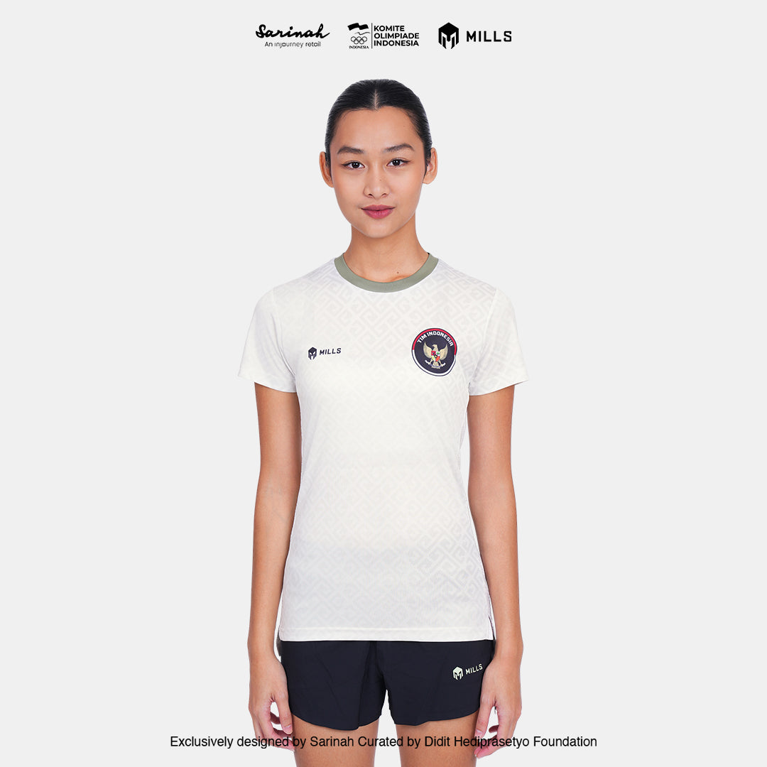 MILLS SEA GAMES ATHLETIC T-SHIRT WOMEN BEIGE 00100812 66SGM