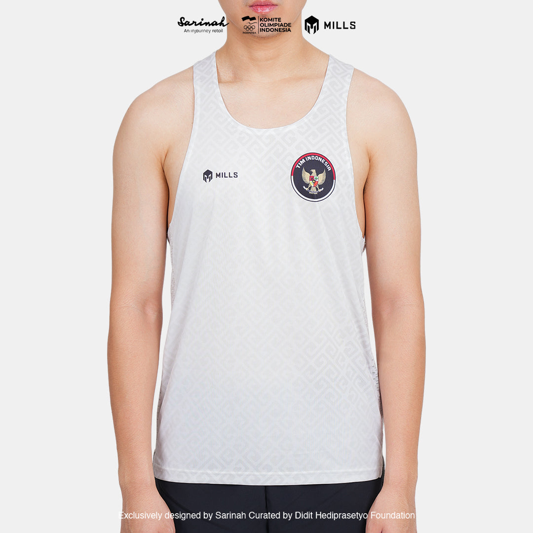 MILLS SEA GAMES ATHLETIC TANK TOP MEN BEIGE 01100085 66SGM