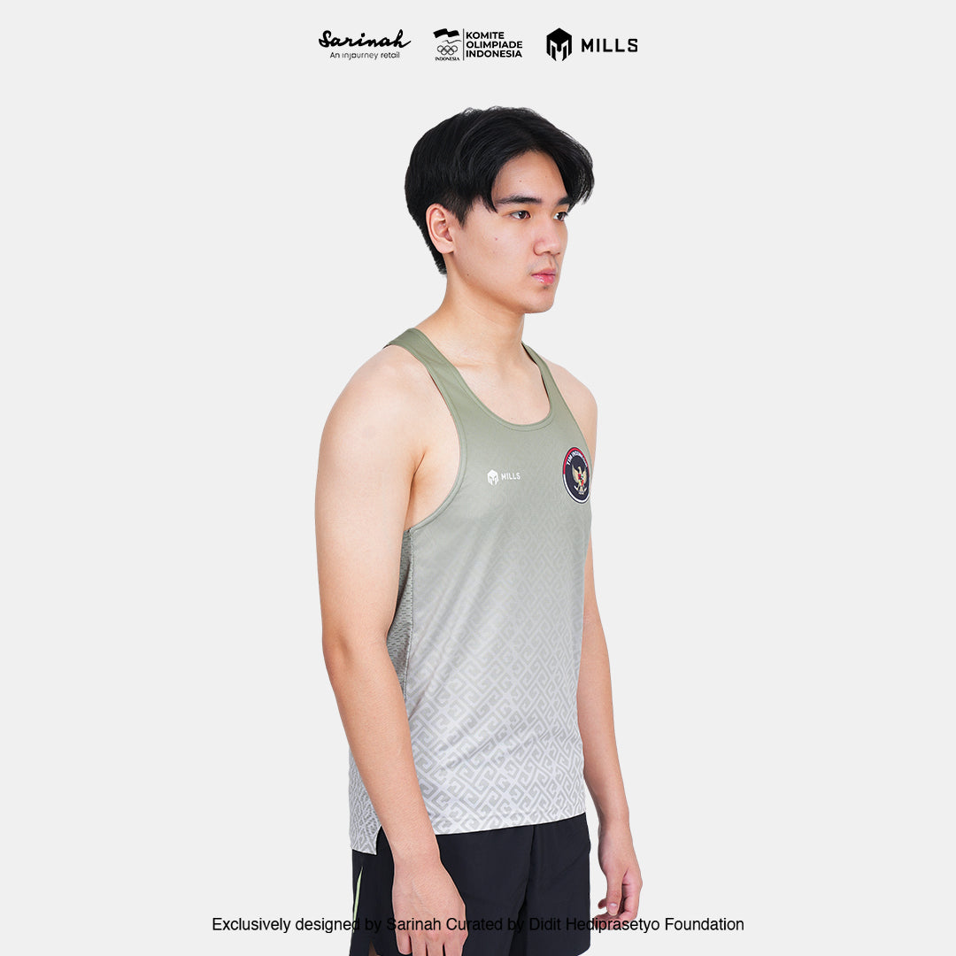 MILLS SEA GAMES ATHLETIC TANK TOP MEN GREEN 01100085 50SGM