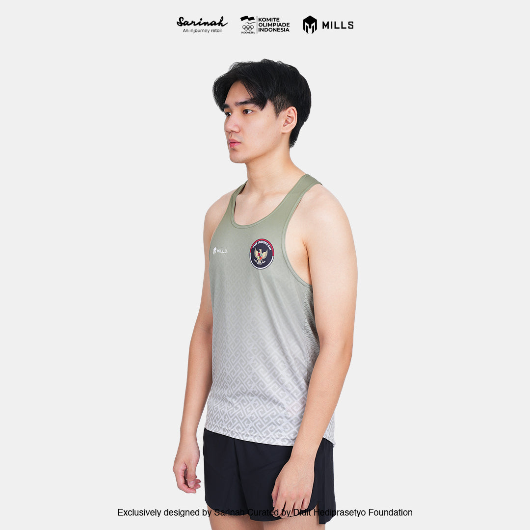 MILLS SEA GAMES ATHLETIC TANK TOP MEN GREEN 01100085 50SGM