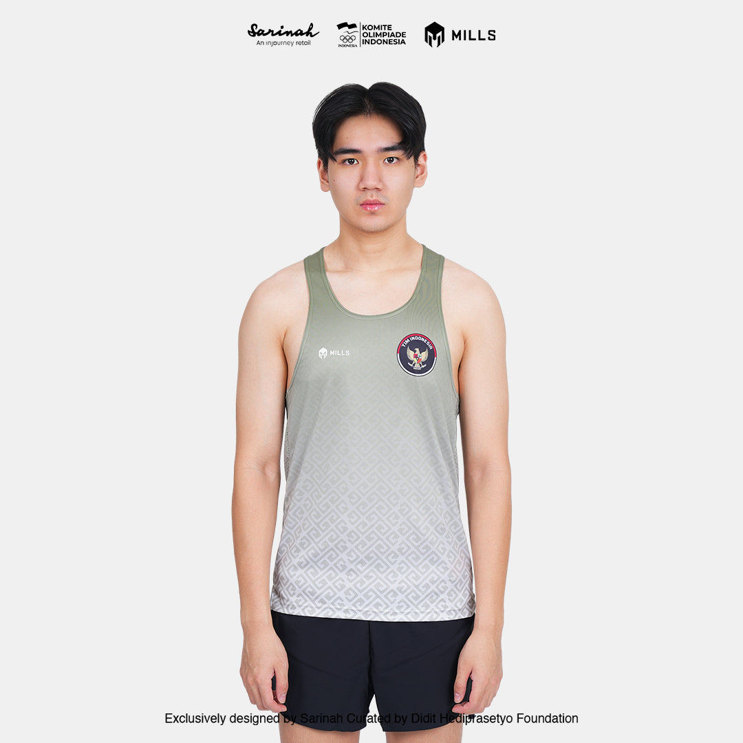 MILLS SEA GAMES ATHLETIC TANK TOP MEN GREEN 01100085 50SGM