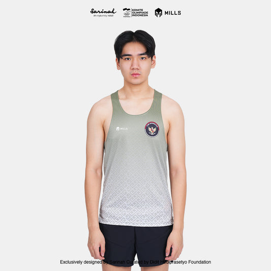 MILLS SEA GAMES ATHLETIC TANK TOP MEN GREEN 01100085 50SGM