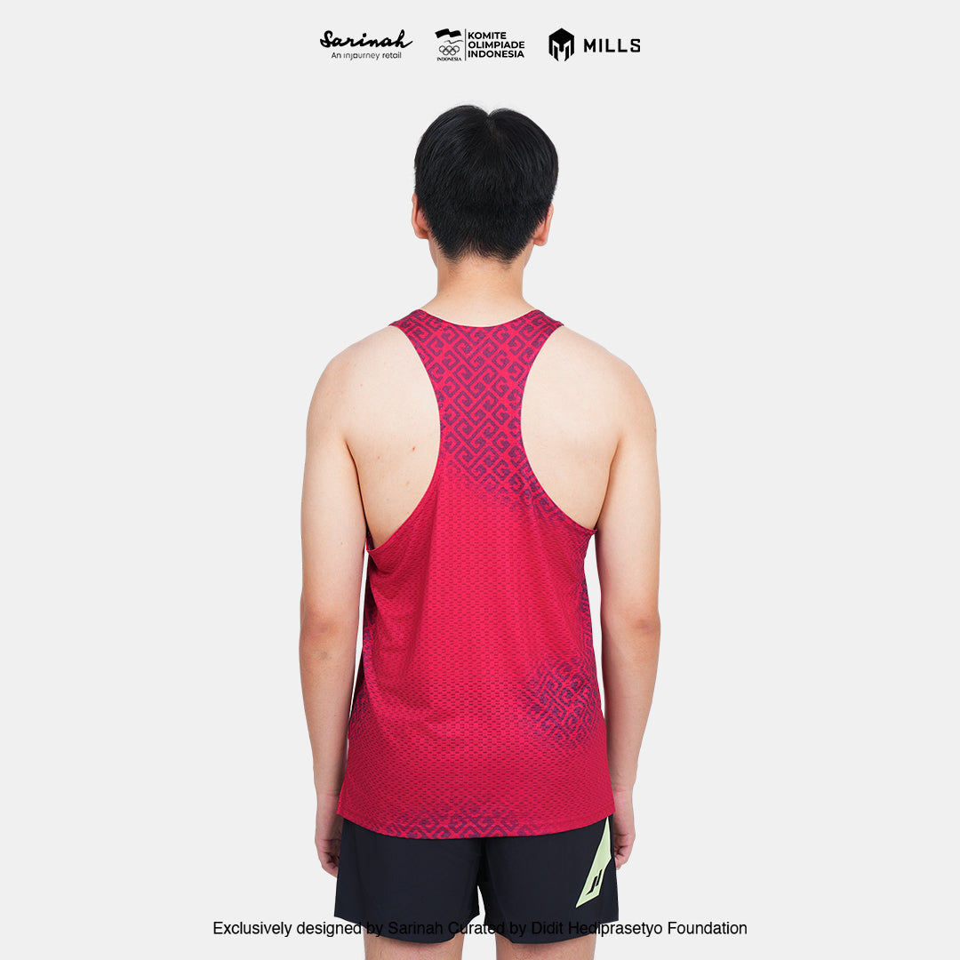 MILLS SEA GAMES ATHLETIC TANK TOP MEN RED 01100085 30SGM