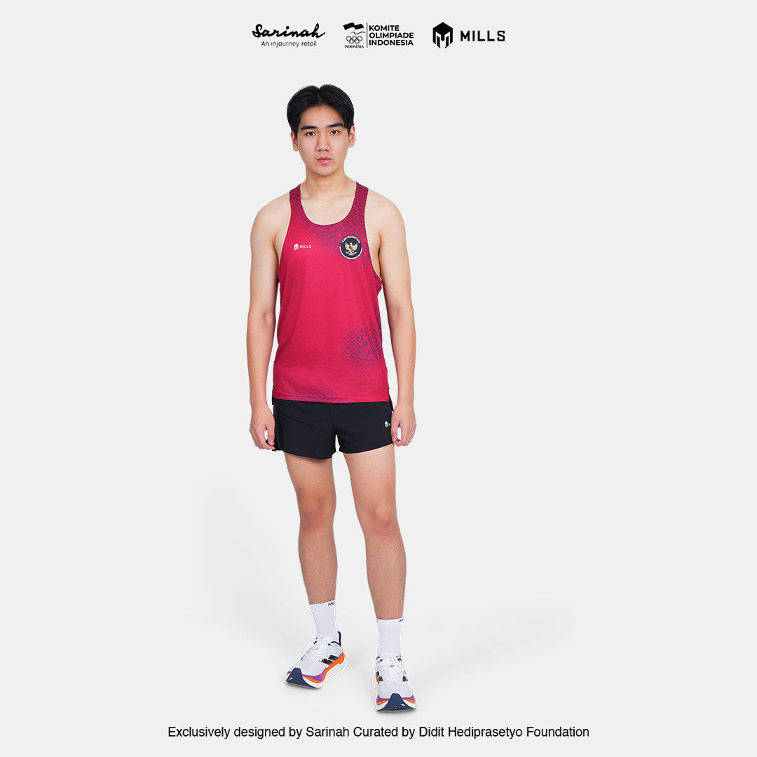 MILLS SEA GAMES ATHLETIC TANK TOP MEN RED 01100085 30SGM