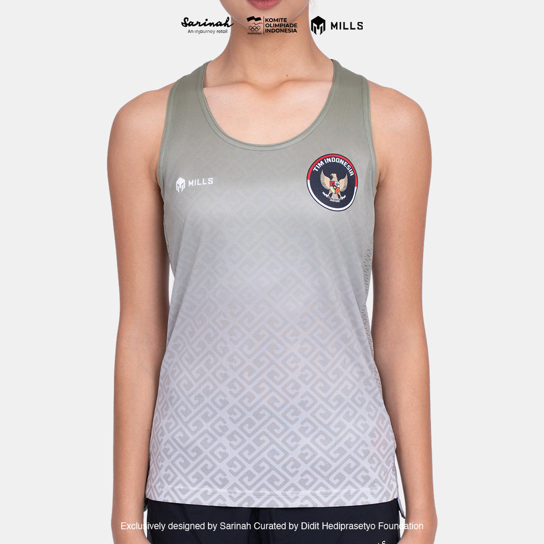 MILLS SEA GAMES ATHLETIC TANK TOP WOMEN GREEN 01100086 50SGM