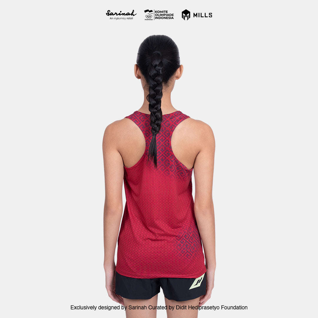 MILLS SEA GAMES ATHLETIC TANK TOP WOMEN RED 01100086 30SGM